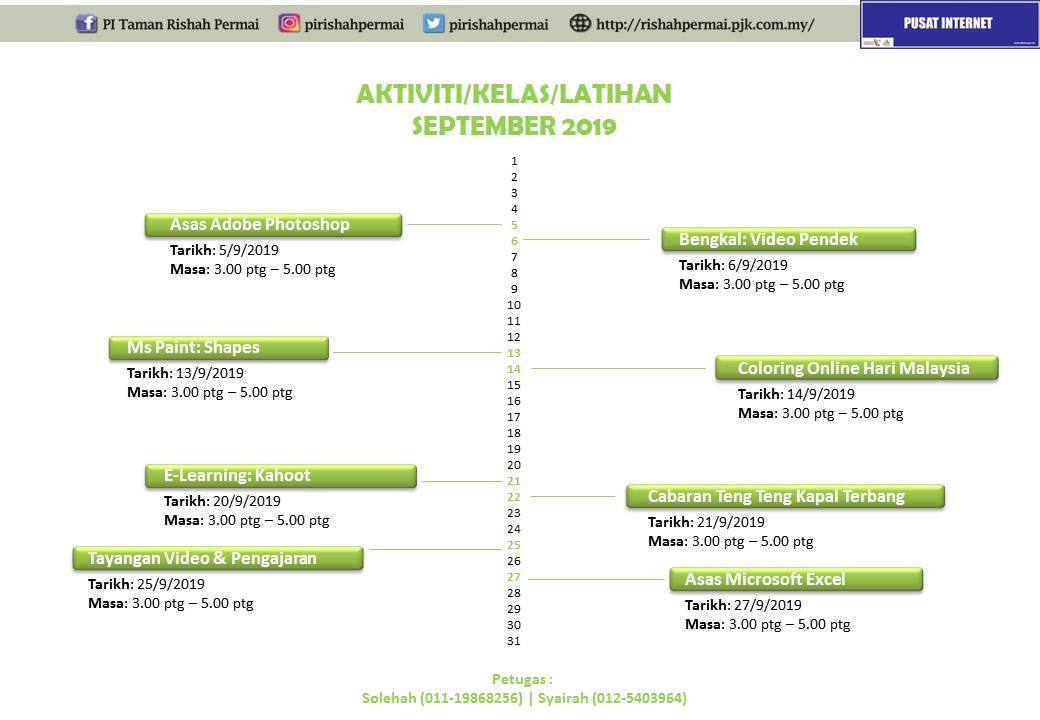 Jadual September 2019