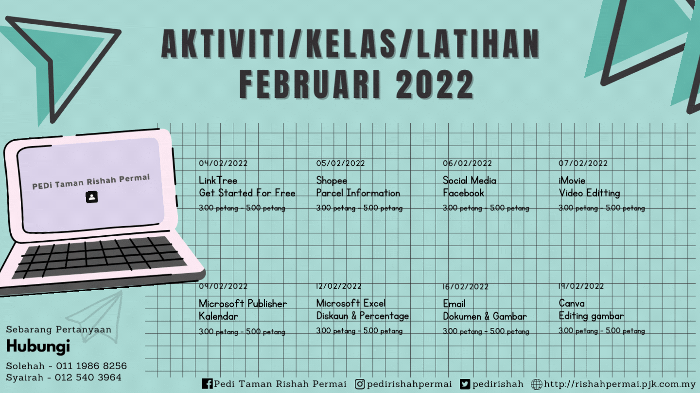 Jadual Januari 2022